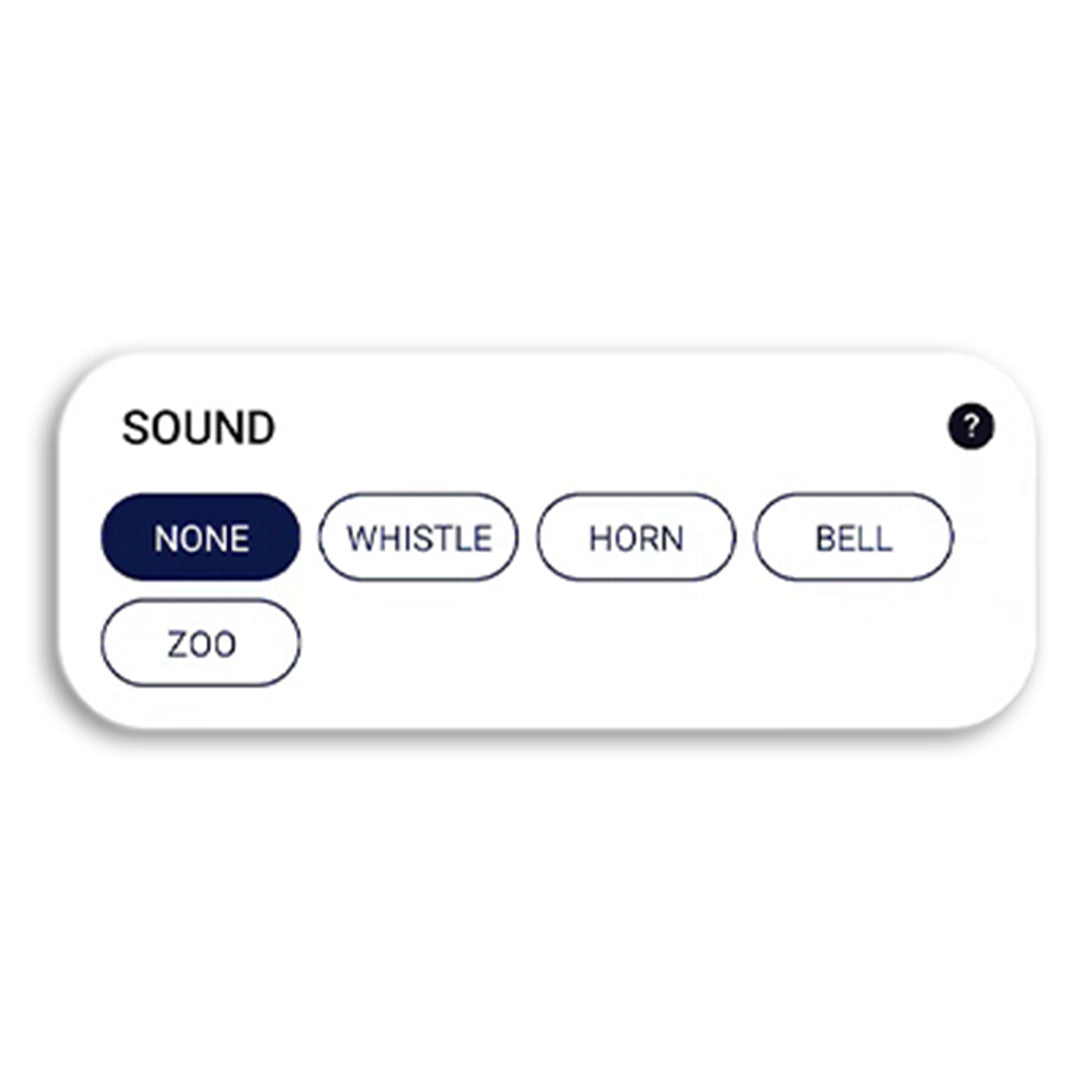 A-Champs sound selection settings on the ROX App