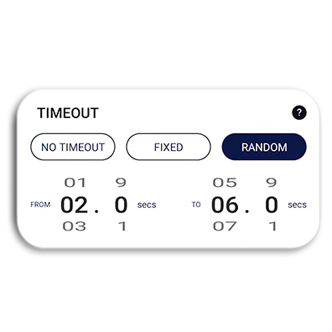 A-Champs timeout settings on the ROX App