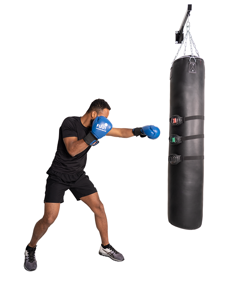 Boxer using the ROXProX to train reaction times and decision making