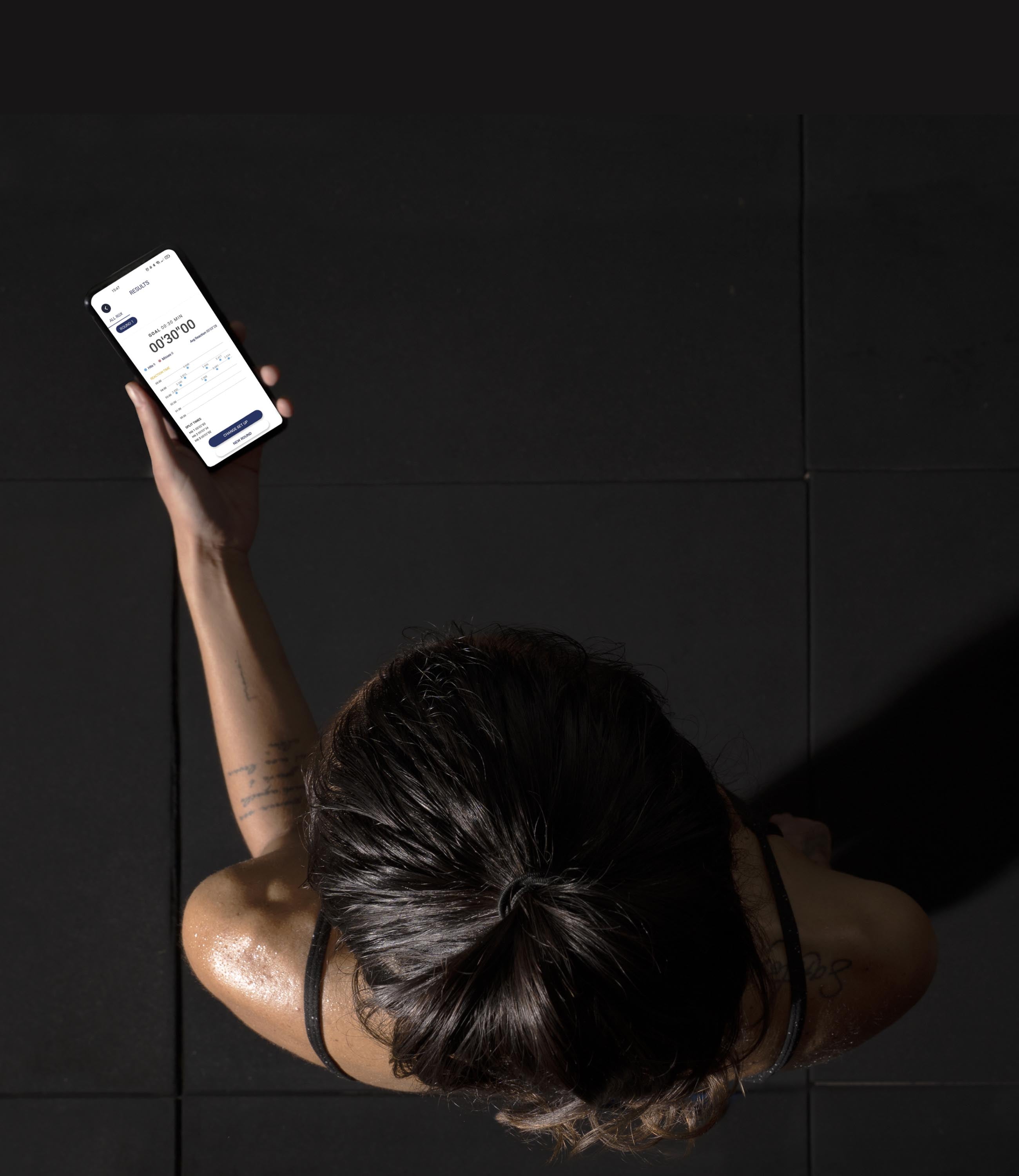 Track your workout progress on the ROX App
