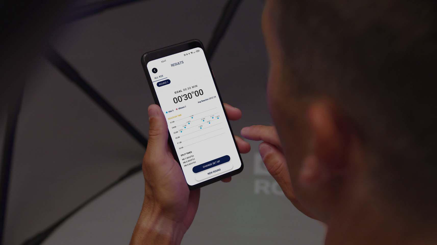 Track your training progress in the ROX App