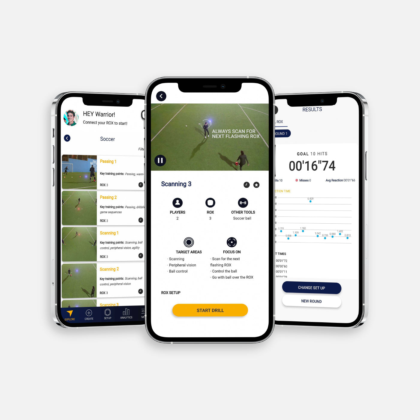 ROX App: With over 400 interactive and customizable drills