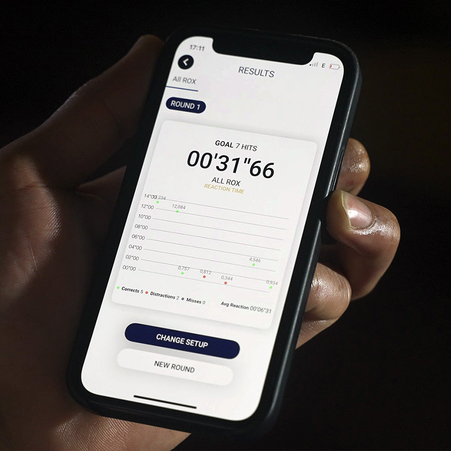 Analyze your workouts in real time on the ROX App