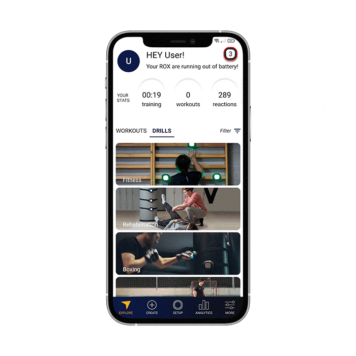Discover interactive drills designed for fitness on the ROX App