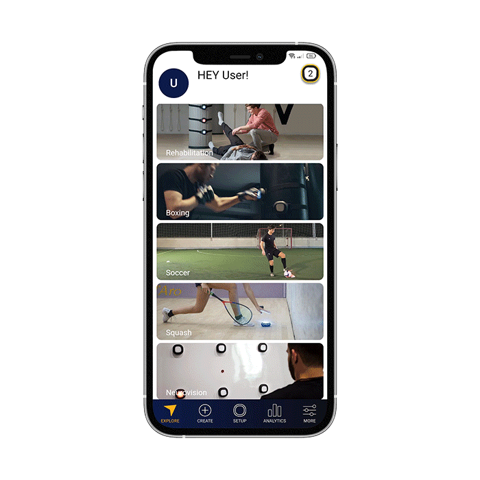 Discover interactive drills designed for squash on the ROX App