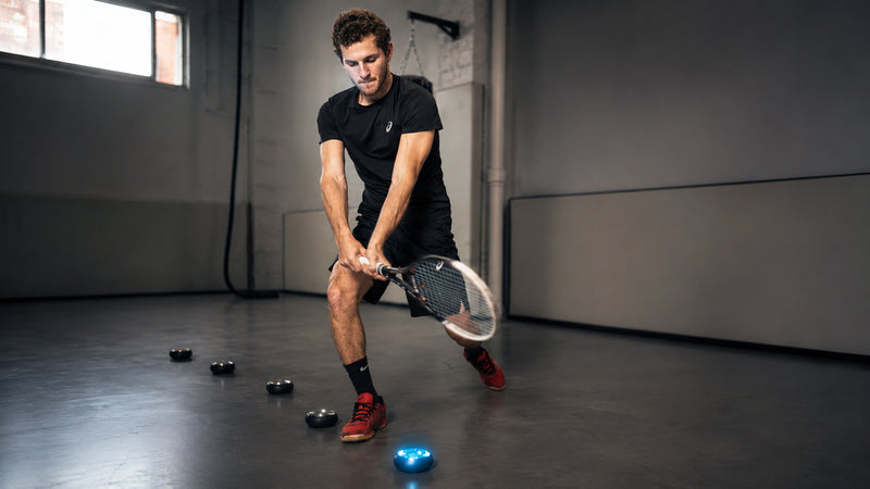 Athlete reacting to a cue during a training task