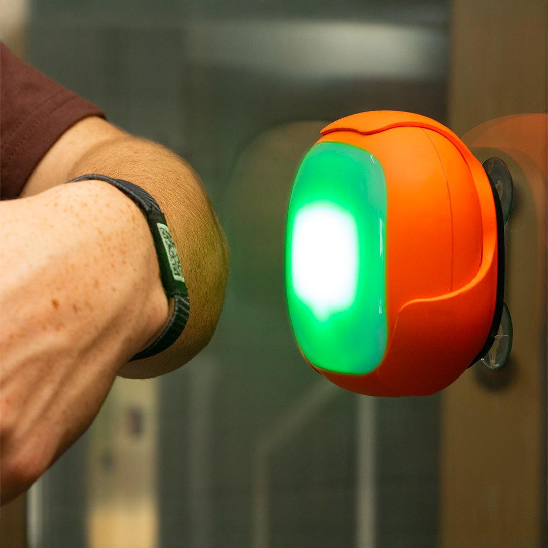 The ROX Scanner and ID Band by A-Champs in action